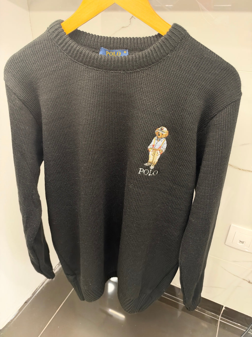 Polo Ralph Lauren Bear Knit Sweater – Ανδρικό Πλεκτό Πουλόβερ Μαύρο / Black