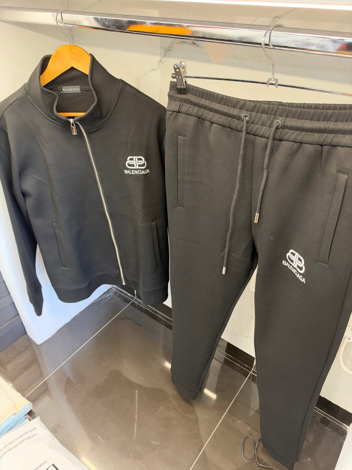 Balenciaga BB Logo Tracksuit – Σετ Φόρμας Μαύρο/Black