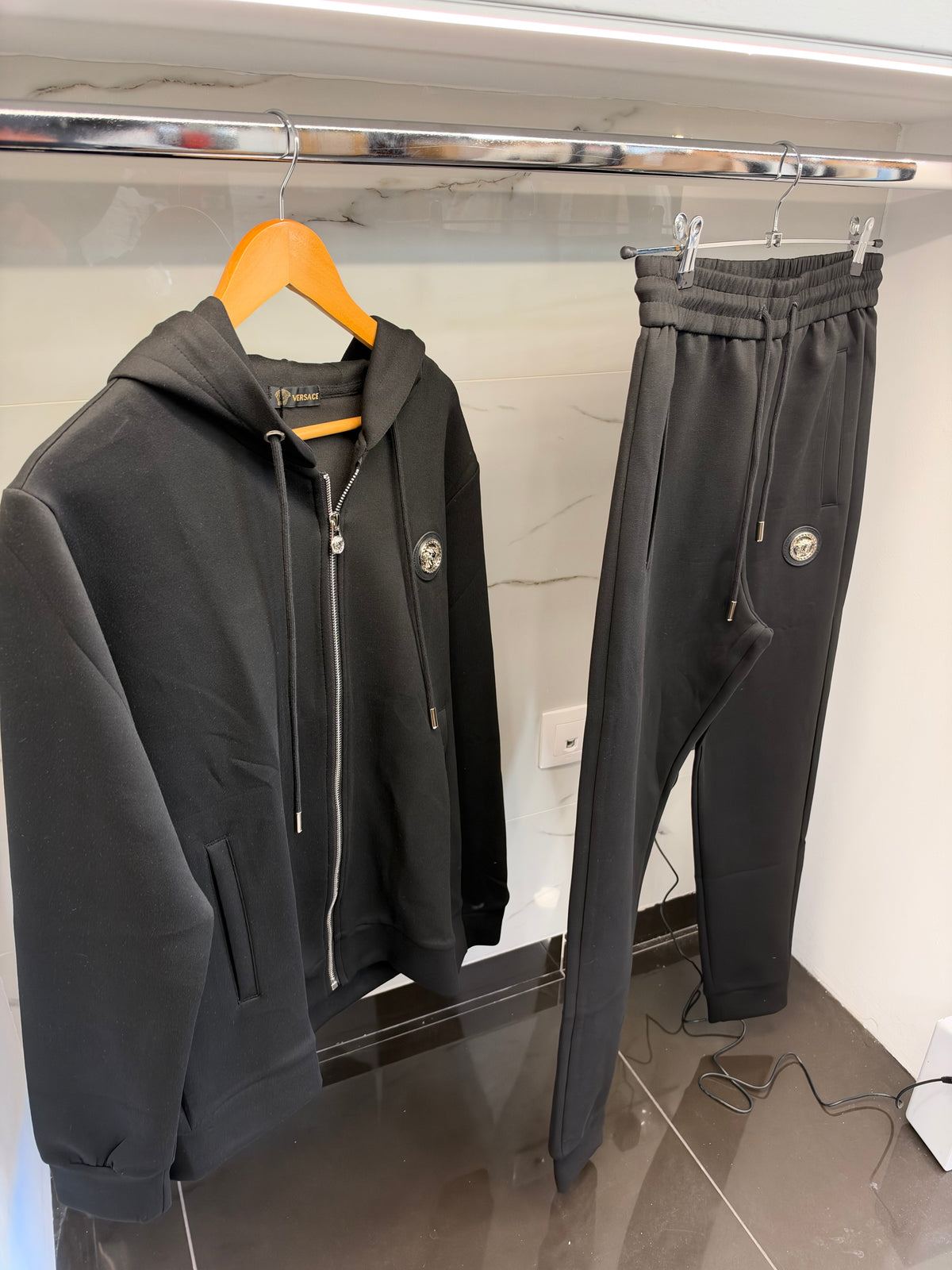 Versace Medusa Logo Tracksuit – Σετ Φόρμας Μαύρο
