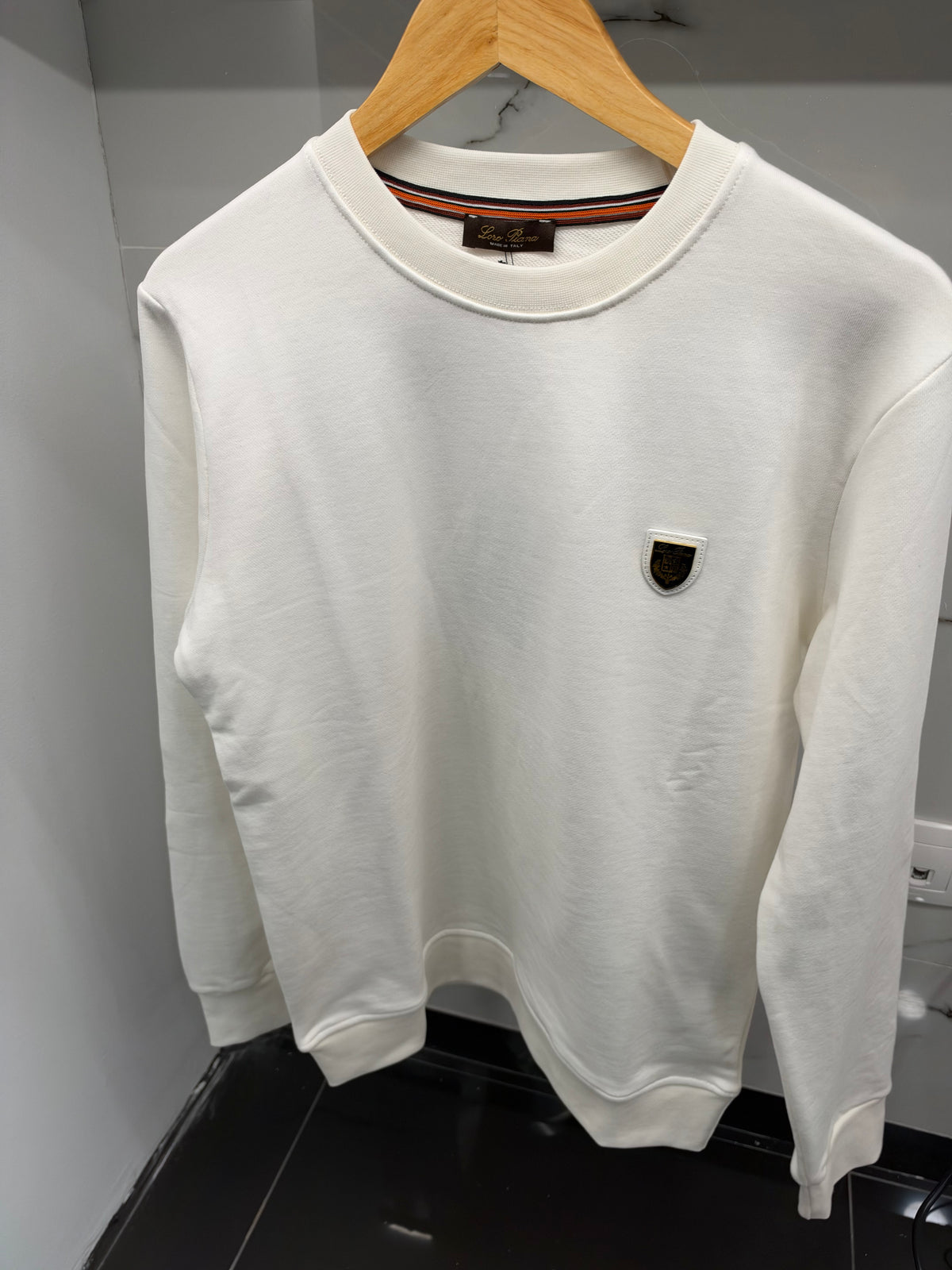 Loro Piana Crewneck Sweatshirt – Ανδρική Μπλούζα Λευκό / White