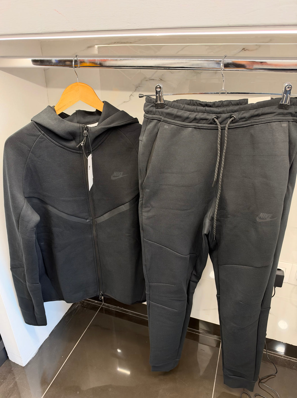 Nike Tech Fleece Tracksuit – Ανδρική Φόρμα Σετ Μαύρο / Black