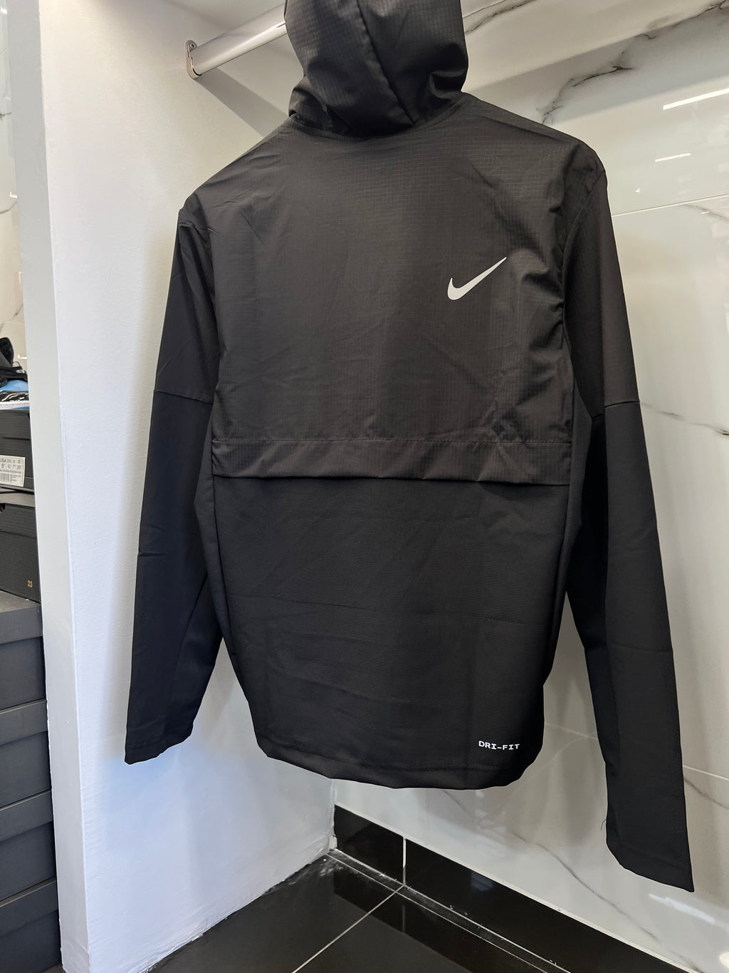 Nike Dri-FIT Swoosh Windbreaker Tracksuit – Αντιανεμικό Σετ Μαύρο