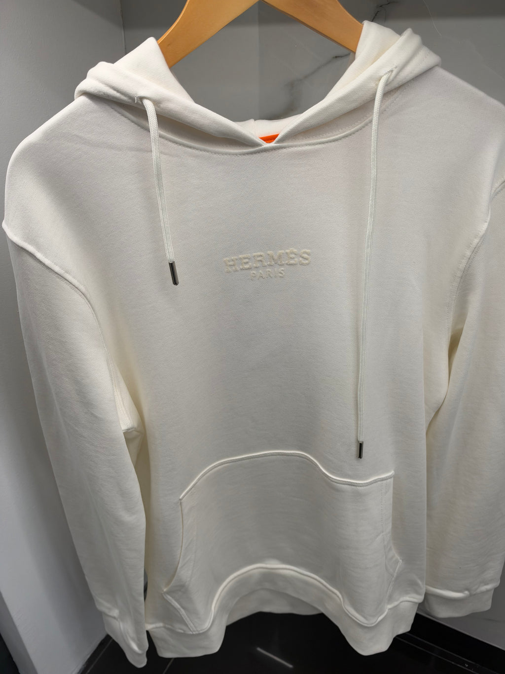 Hermès Autumn Leaves Graphic Hoodie –  Φούτερ με Κουκούλα Λευκό/White
