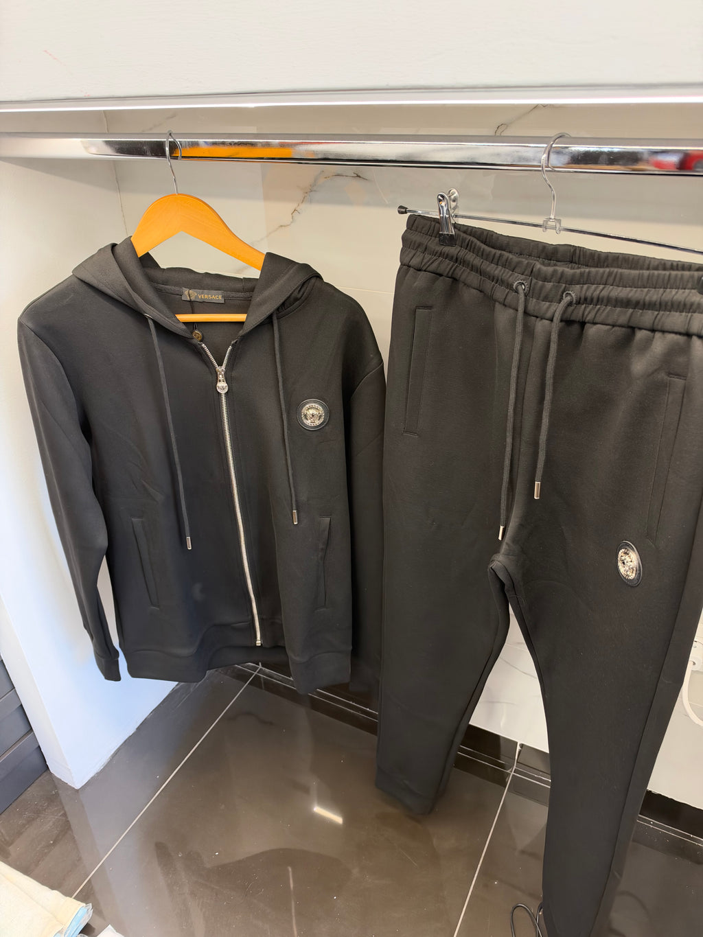 Versace Medusa Logo Tracksuit – Σετ Φόρμας Μαύρο