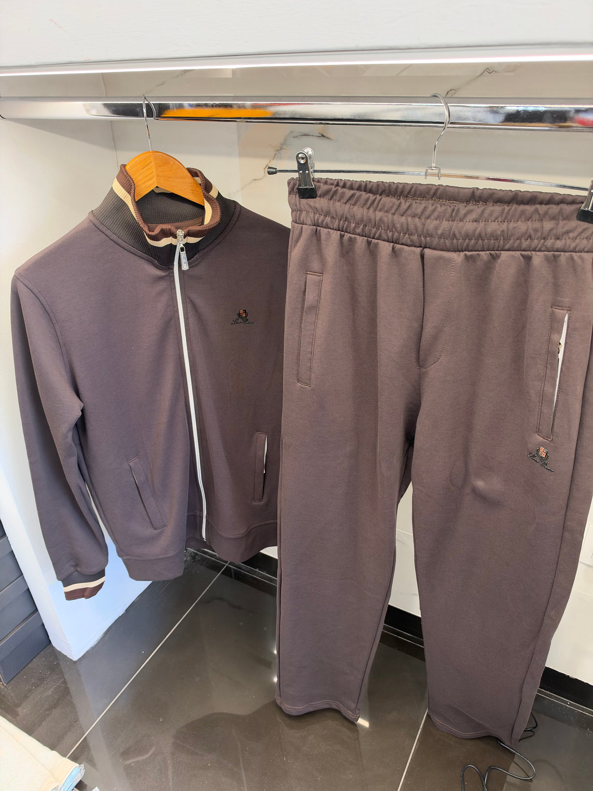 Loro Piana Classic Tracksuit – Σετ Φόρμας Ανθρακί