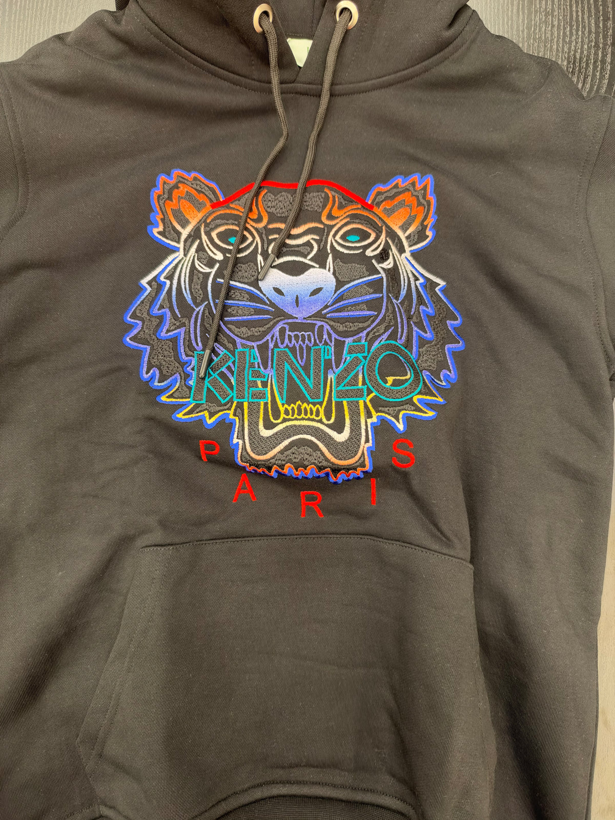 KENZO Tiger Embroidered Hoodie – Φούτερ με Κουκούλα Μαύρο/Black