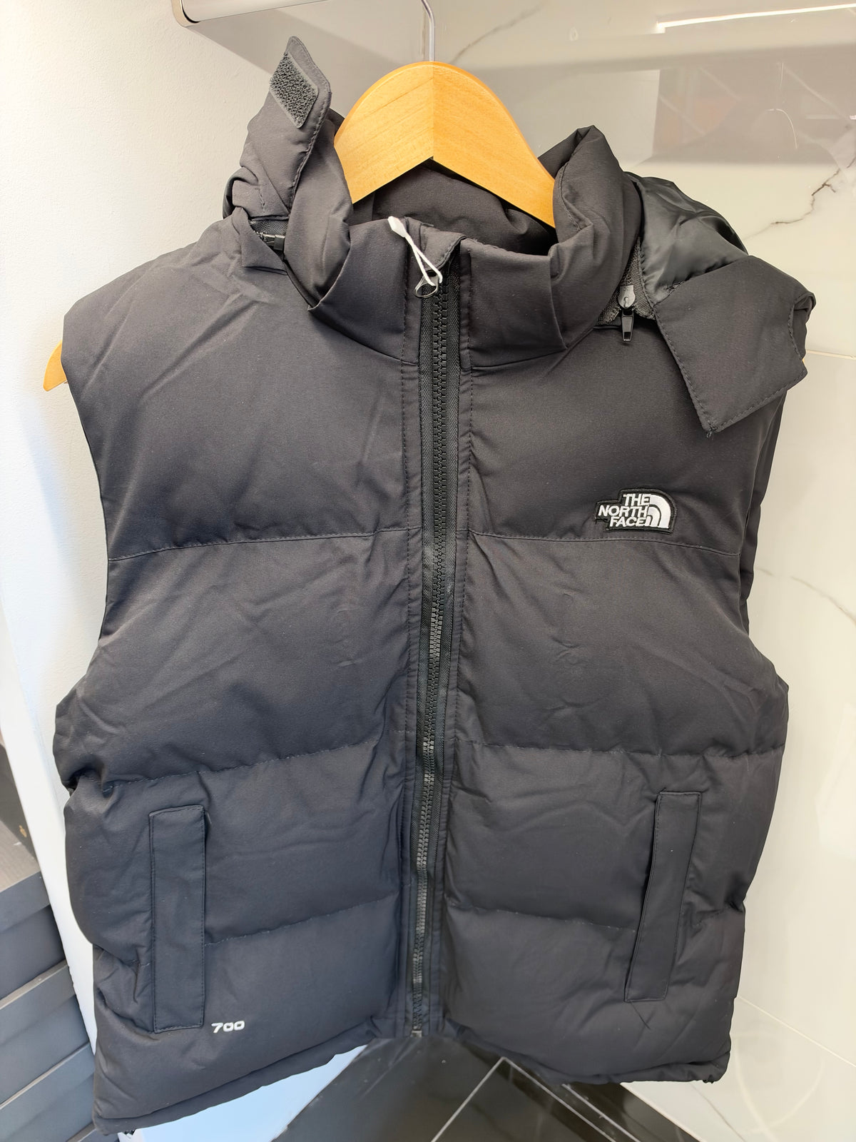 The North Face 700 Hooded Puffer Vest Μαύρο