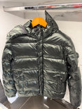 Moncler Black Glossy Puffer Jacket – Μαύρο Γυαλιστερό Μπουφάν με Κουκούλα