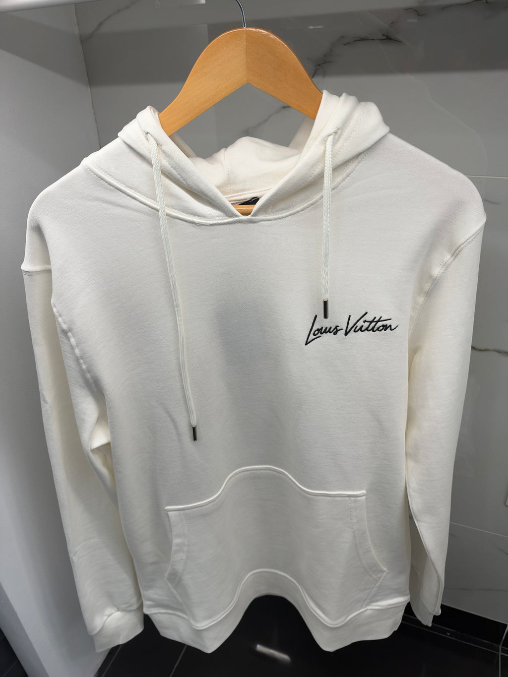 Louis Vuitton Floral Graphic Hoodie – Φούτερ με Κουκούλα Λευκό/White