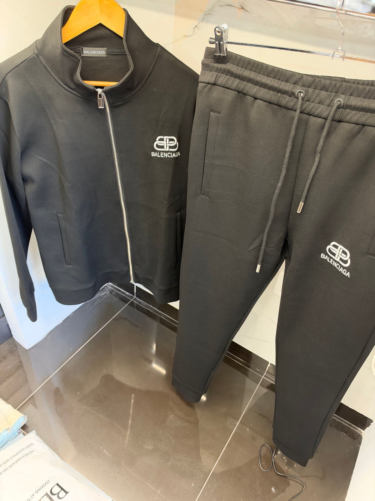 Balenciaga BB Logo Tracksuit – Σετ Φόρμας Μαύρο/Black