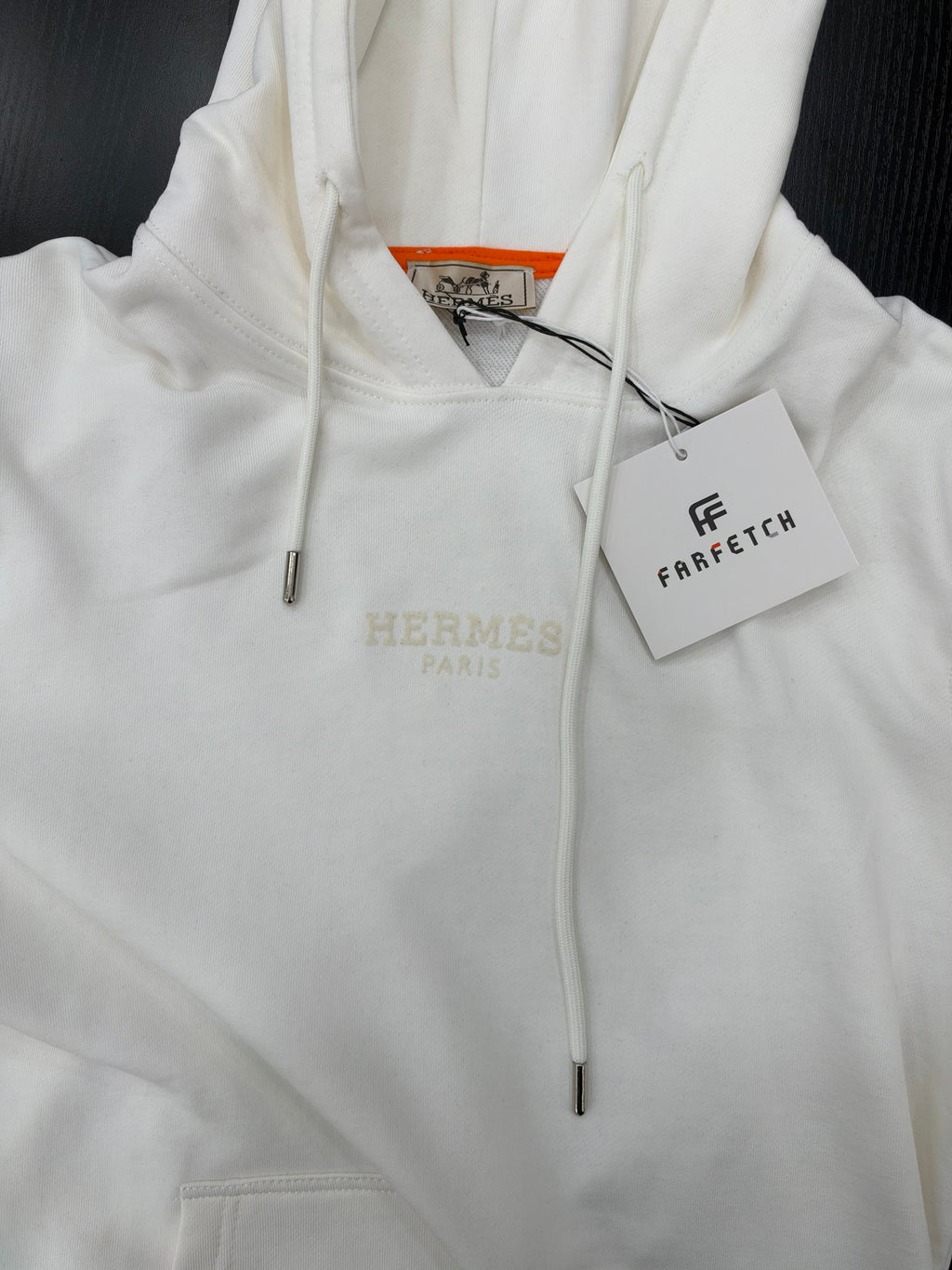 Hermès Autumn Leaves Graphic Hoodie –  Φούτερ με Κουκούλα Λευκό/White