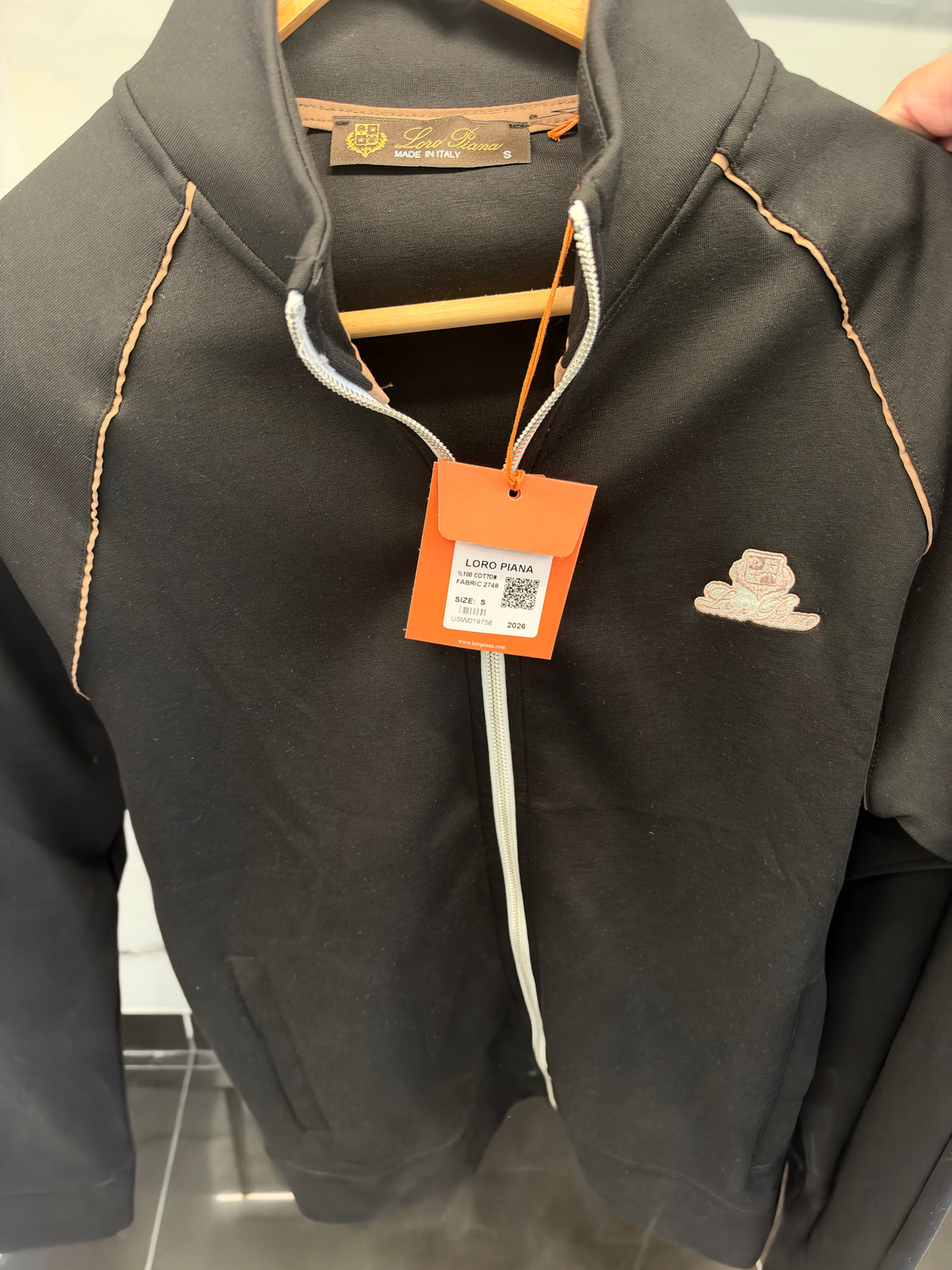 Loro Piana Teddy Logo Tracksuit – Σετ Φόρμας Μαύρο/Black