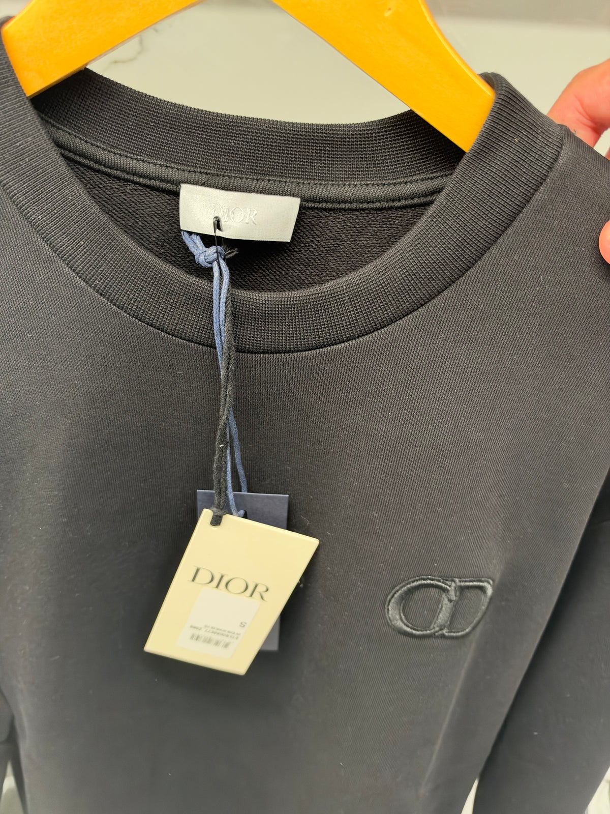 Dior CD Logo Crewneck Sweatshirt – Ανδρική Μπλούζα Φούτερ Μαύρη/Black