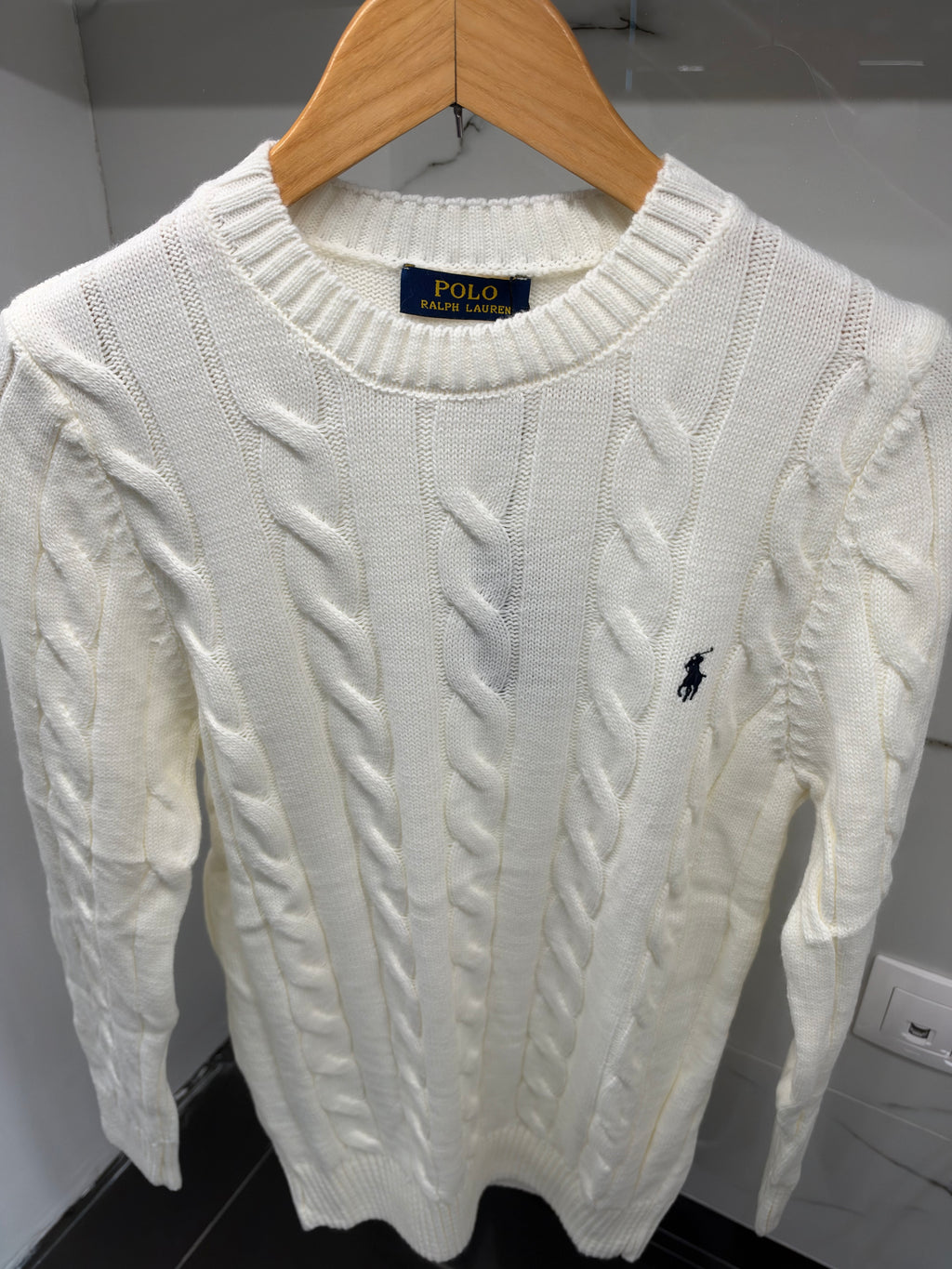 Polo Ralph Lauren Cable-Knit Sweater – Λευκό/White