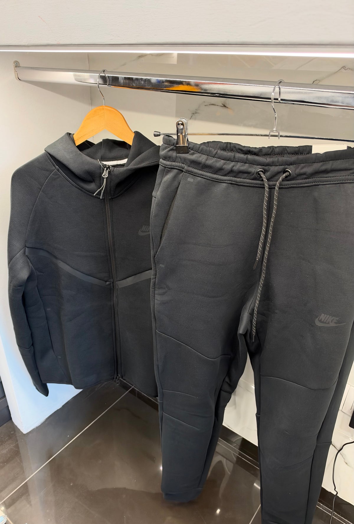 Nike Tech Fleece Tracksuit – Ανδρική Φόρμα Σετ Μαύρο / Black