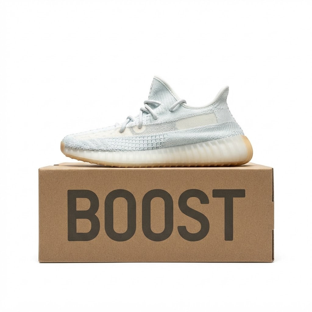 Adidas Yeezy Boost 350 V2 Cloud White – White/Blue Sneakers