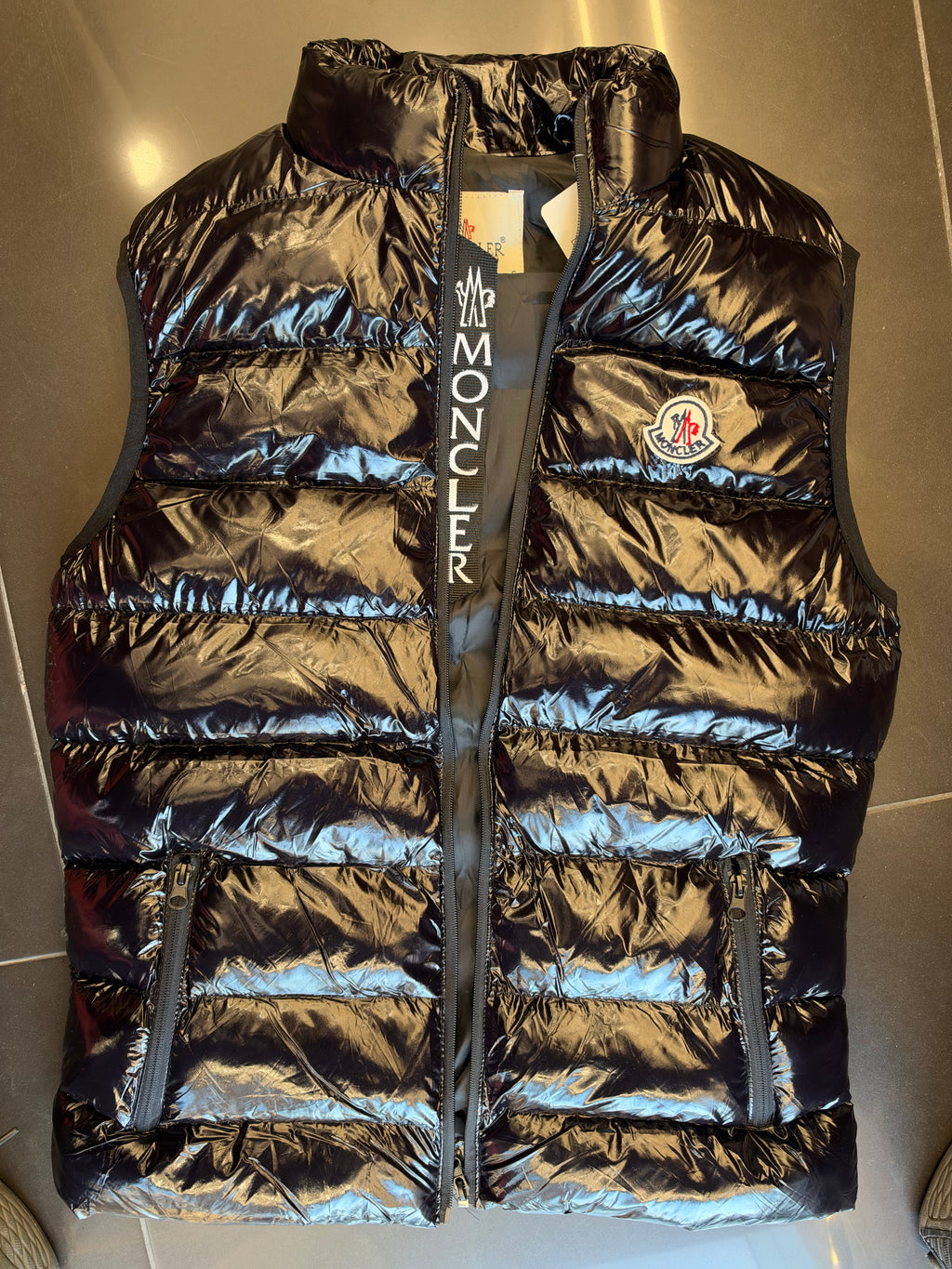 Moncler Black Puffer Vest