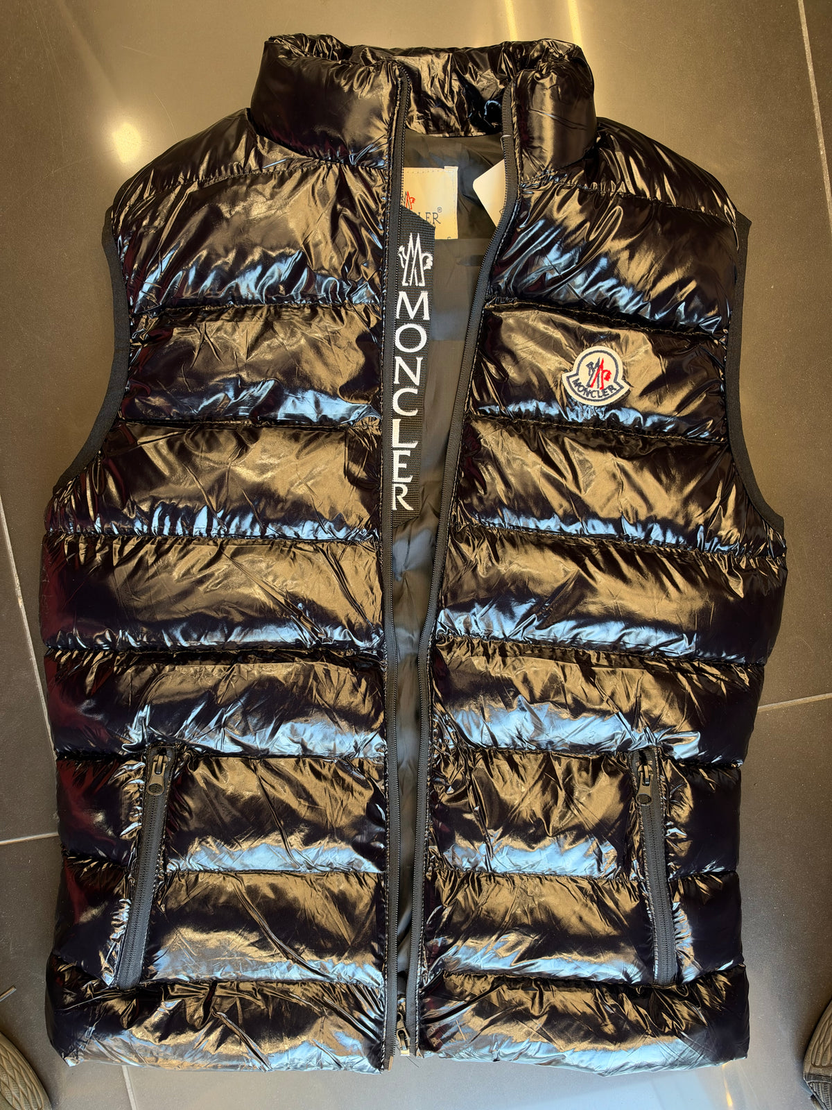 Moncler Black Puffer Vest