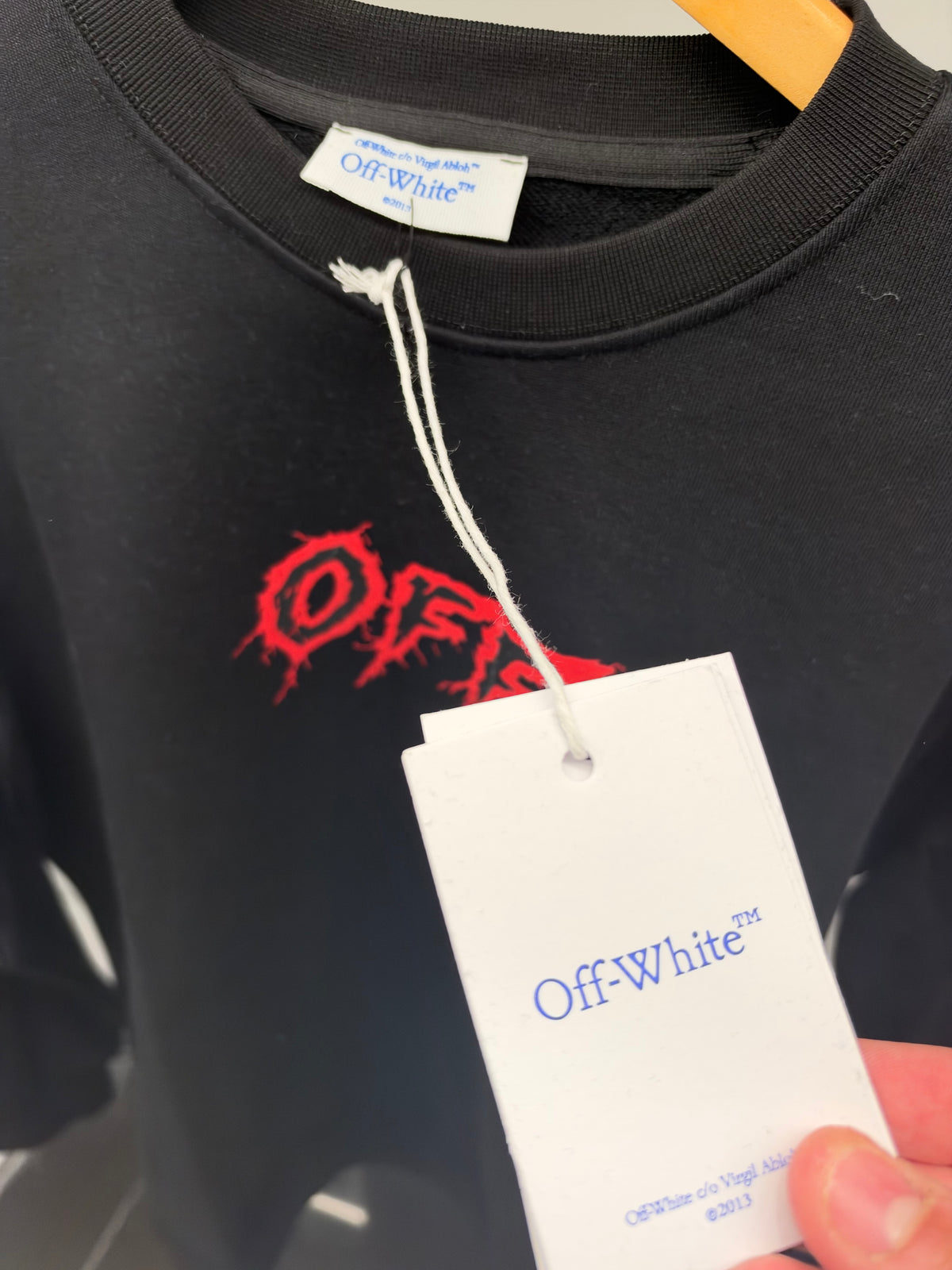 Off-White Graphic Crewneck Sweatshirt – Ανδρική Μπλούζα Φούτερ Μαύρο / Black