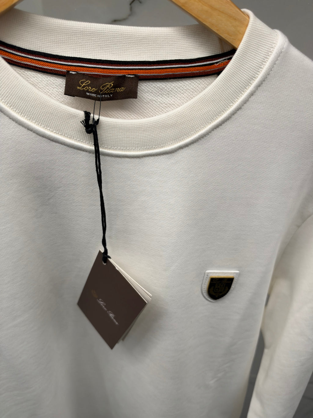 Loro Piana Crewneck Sweatshirt – Ανδρική Μπλούζα Λευκό / White