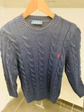 Polo Ralph Lauren Cable-Knit Sweater – Navy Blue