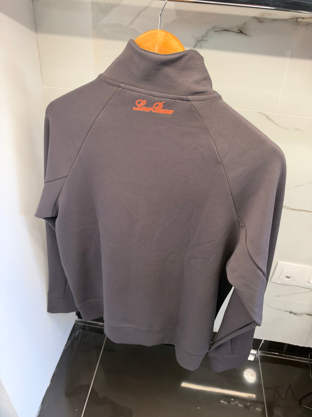 Loro Piana Teddy Logo Tracksuit – Σετ Φόρμας Ανθρακί