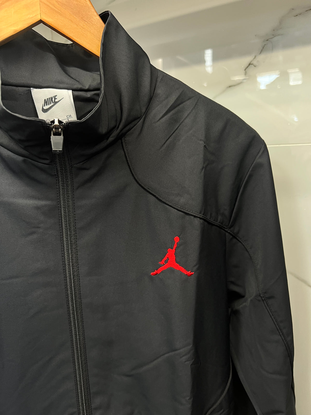 Jordan Jumpman Windbreaker Tracksuit – Αντιανεμικό Σετ Μαύρο / Κόκκινο
