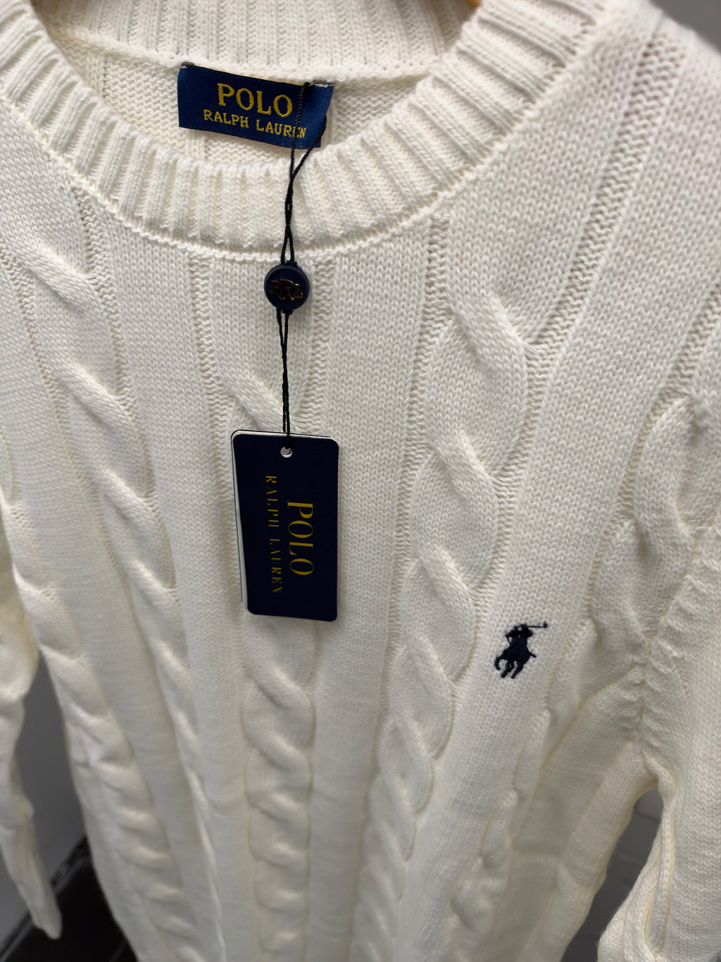 Polo Ralph Lauren Cable-Knit Sweater – Λευκό/White