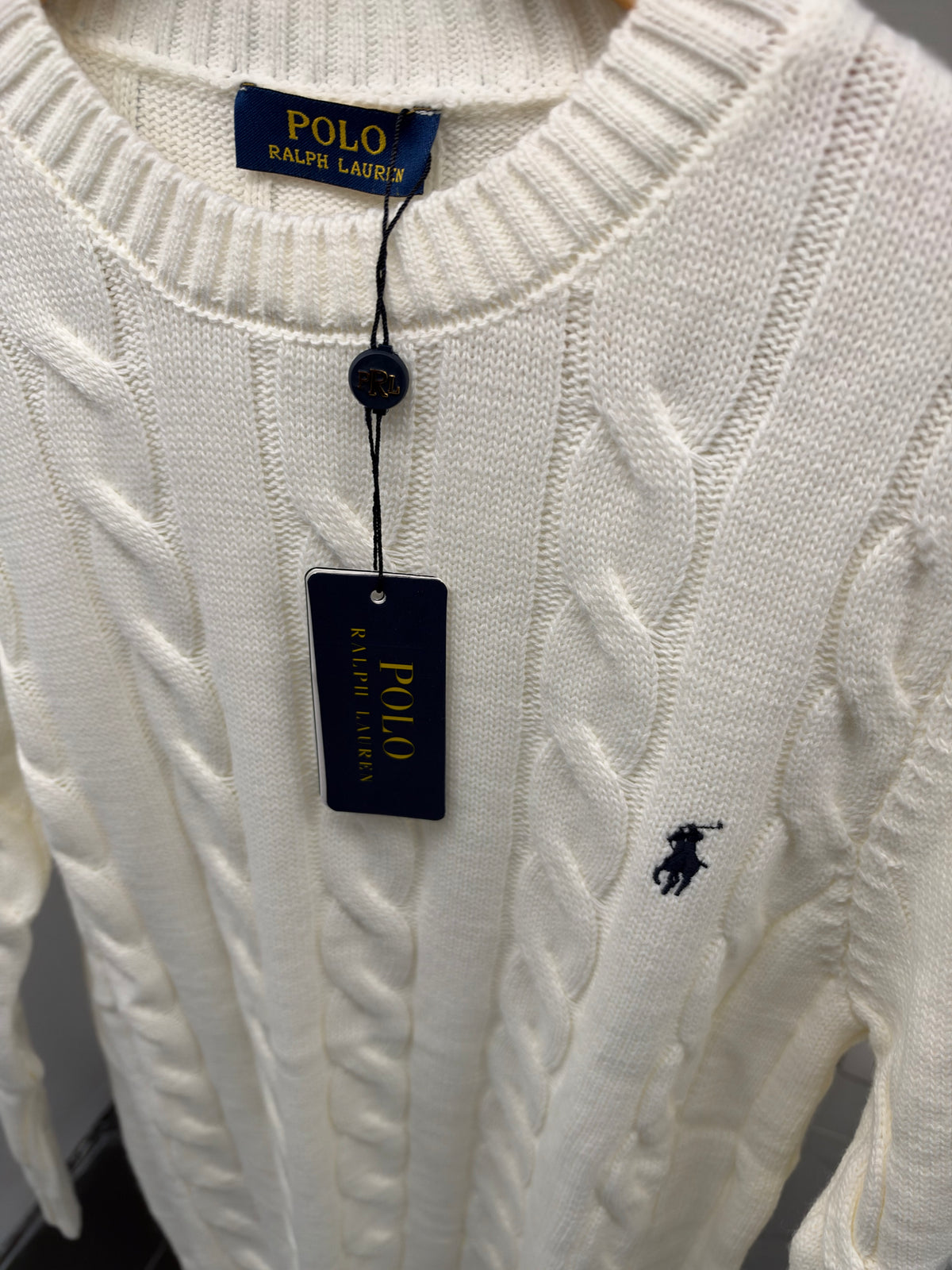 Polo Ralph Lauren Cable-Knit Sweater – Λευκό/White