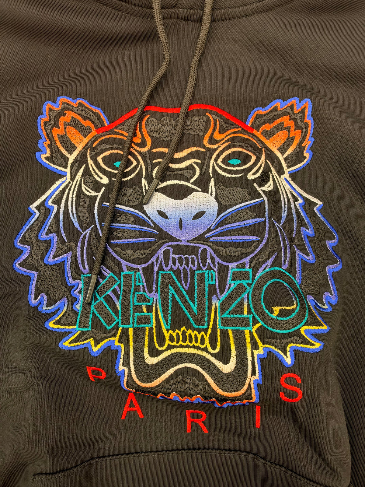 KENZO Tiger Embroidered Hoodie – Φούτερ με Κουκούλα Μαύρο/Black